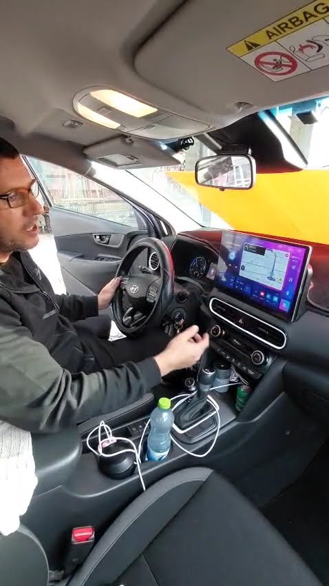 התקנת מסך 13 אינץ ביונדאי קונה 2021