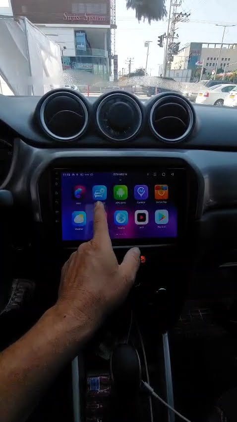 התקנת מסך אנדרואיד בסוזוקי ויטרה 2016 עם CarPlay אלחוטי