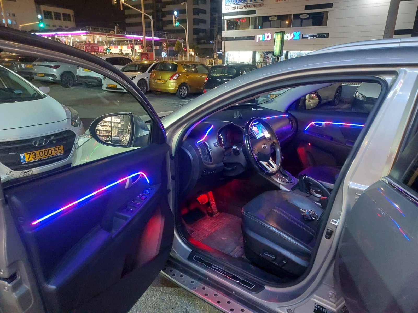 התקנת תאורת לד ברכב קיה ספורטאז' 2015 (2)