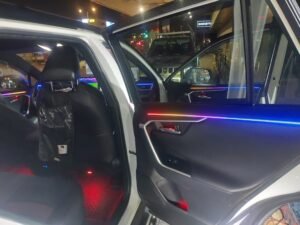 התקנת תאורת אווירה לד LED בטויוטה RAV4